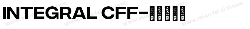 Integral CFF字体转换